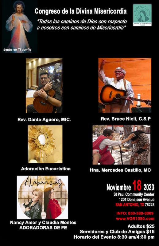 Evento VGM Congreso de la Divina Misericordia 18 noviembre 2023