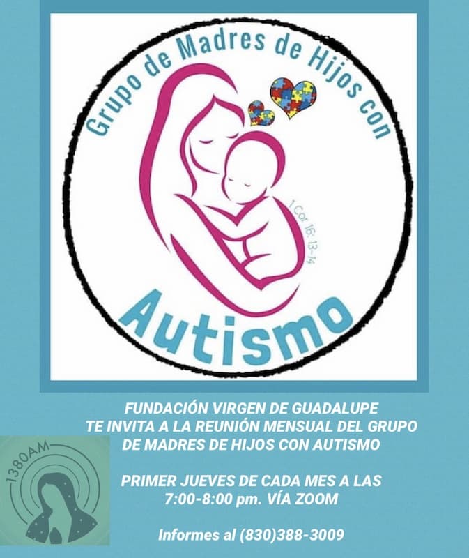 Reunion mensual del Grupo De Madres de Hijos con Autismo Primer Jueves de cada mes 7-8pm