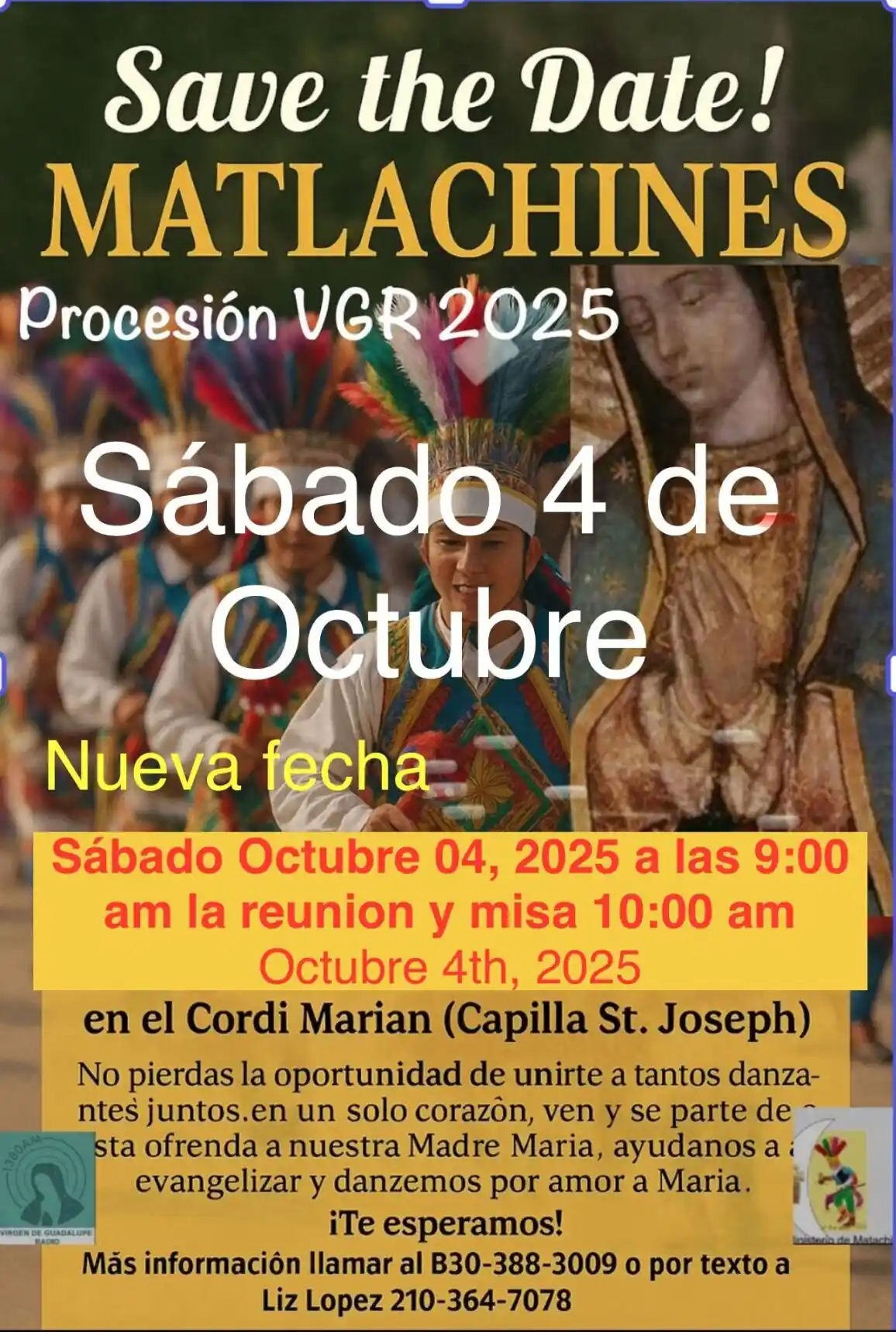Evento VGM Matlachines 4 octubre 2025