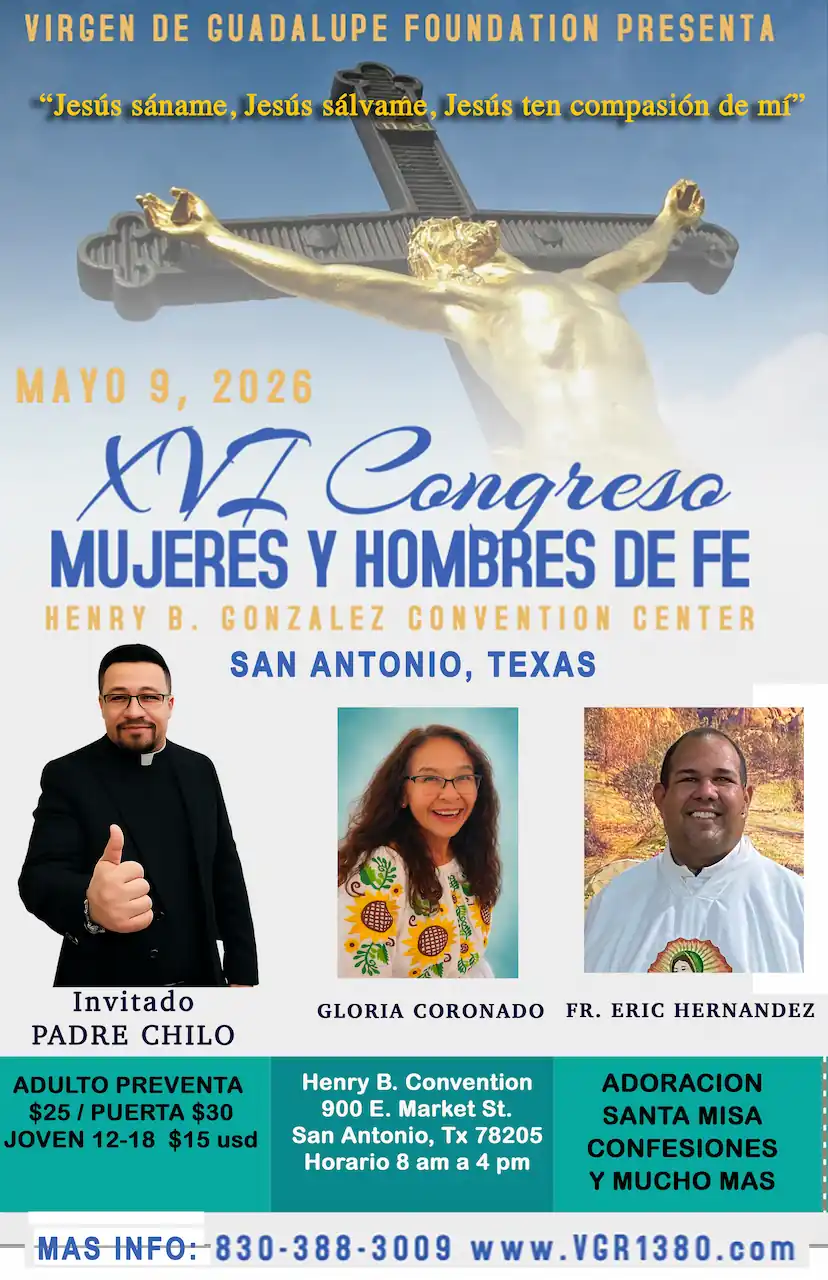 Evento VGM XVI Congreso Mujeres Y Hombres de Fe 9 mayo 2026