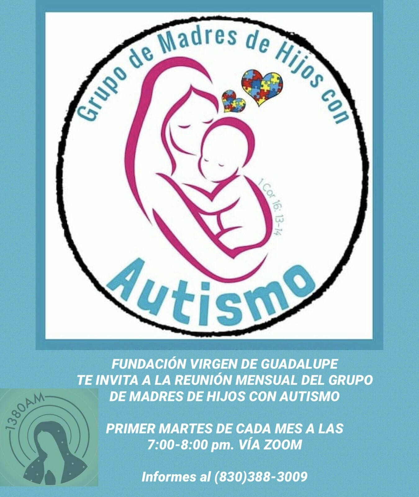 VGM Entre Mujeres Autismo 2022 primer martes mensual zoom
