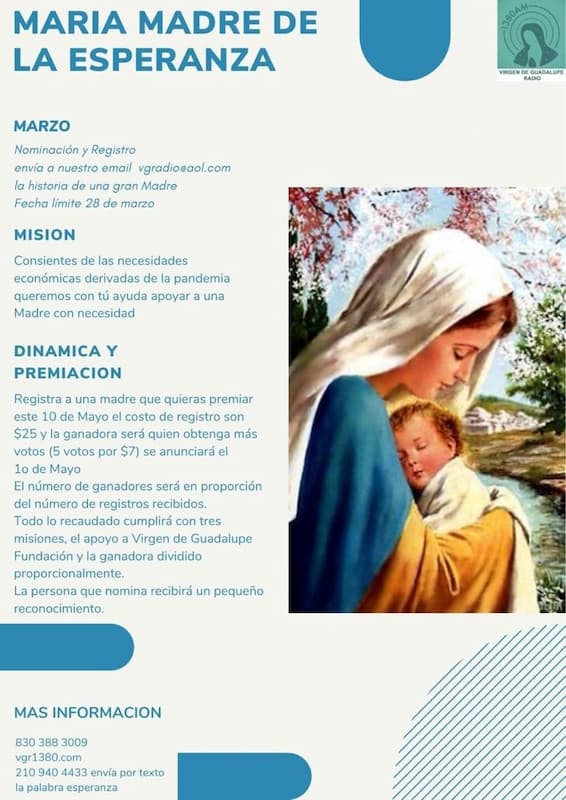 VGR1380 - Maria Madre de la esperanza 10 mayo 2022