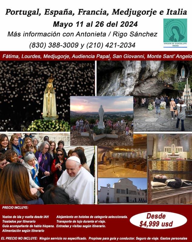 Viaje VGM - Peregrinación Marian's Mayo 2024