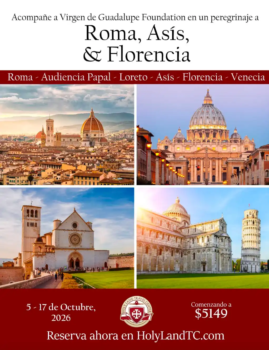 Viaje VGM Roma 5-17 octubre 2026