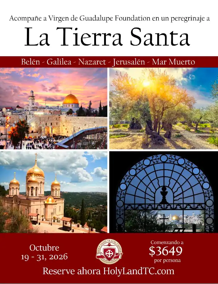 Viaje VGM Tierra Santa 19-31 Octubre 2026
