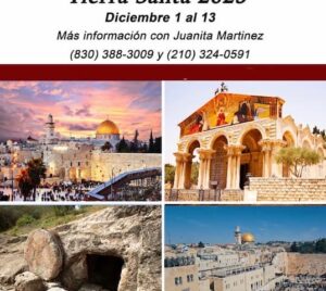 Evento VGM Tierra Santa 2023 diciembre 1 al 13