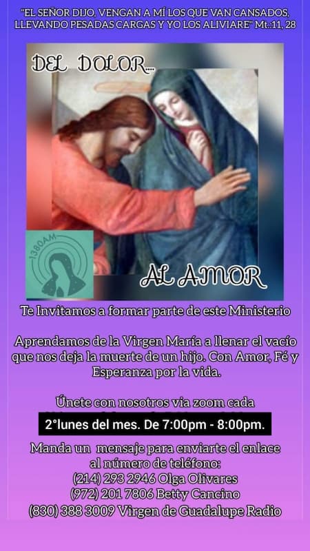 vgm del dolor al amor segundo lunes de cada mes